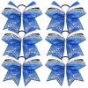 Glitter Royal Blue/Black/White