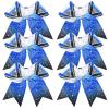 Glitter White/Royal Blue/Black+Rhinestone