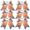 Glitter White/Orange/Black+Rhinestone