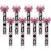 imageDEEKA Cheer Pin Me Ribbon for Backpack Glitter Cheerleader Keychain Bulk Cheer GiftsPink