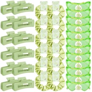 imageDEEKA 24 Pcs Margs and Matrimony Bachelorette Party Favors Decorations Bridesmaid Proposal Gifts Heart Sunglasses Hair Claw Clips Satin Scrunchies Accessories Set Bridal Party Wedding GiftsMargs and Matrimony 12 Sets