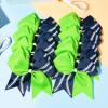 imageDEEKA 12 PCS Softball Cheer Bows with 2 Glitter Stitching Cheerleader Team Bows Elastic Band for Softball Sports Girls Neon YellowRed StitchingAcid GreenNavy BlueWhite Stitching