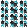 Black/Teal+White Stitching