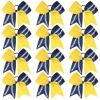 Yellow/Navy Blue+White Stitching
