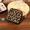 imageDEEKA Western Jewelry Box Case Real Leather Cow Print Cowhide Tooled Travel Jewelry Organizer Gifts Christmas Gifts for Women Country Girls Cowgirl Stuff Portable Travel Accessories BlackBrown Leopard