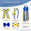 imageDEEKA Navy ampamp White School Hair Accessories Set 13 Pcs Uniform Hair Bow Headband Clips Hair Ties Curly Korker Bows for Little Toddler School Girls NavyampampWhiteYellow  Royal Blue