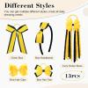 imageDEEKA Navy ampamp White School Hair Accessories Set 13 Pcs Uniform Hair Bow Headband Clips Hair Ties Curly Korker Bows for Little Toddler School Girls NavyampampWhiteYellowBlack