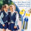 imageDEEKA Navy ampamp White School Hair Accessories Set 13 Pcs Uniform Hair Bow Headband Clips Hair Ties Curly Korker Bows for Little Toddler School Girls NavyampampWhiteYellow  Royal Blue