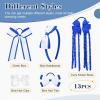 imageDEEKA Navy ampamp White School Hair Accessories Set 13 Pcs Uniform Hair Bow Headband Clips Hair Ties Curly Korker Bows for Little Toddler School Girls NavyampampWhiteRoyal BlueWhite
