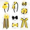 imageDEEKA Navy ampamp White School Hair Accessories Set 13 Pcs Uniform Hair Bow Headband Clips Hair Ties Curly Korker Bows for Little Toddler School Girls NavyampampWhiteYellowBlack