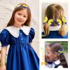imageDEEKA Navy ampamp White School Hair Accessories Set 13 Pcs Uniform Hair Bow Headband Clips Hair Ties Curly Korker Bows for Little Toddler School Girls NavyampampWhiteYellow  Royal Blue