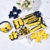 imageDEEKA Navy ampamp White School Hair Accessories Set 13 Pcs Uniform Hair Bow Headband Clips Hair Ties Curly Korker Bows for Little Toddler School Girls NavyampampWhiteNavy BlueYellow