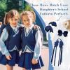 imageDEEKA Navy ampamp White School Hair Accessories Set 13 Pcs Uniform Hair Bow Headband Clips Hair Ties Curly Korker Bows for Little Toddler School Girls NavyampampWhiteNavyWhite