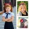 imageDEEKA Navy ampamp White School Hair Accessories Set 13 Pcs Uniform Hair Bow Headband Clips Hair Ties Curly Korker Bows for Little Toddler School Girls NavyampampWhiteNavy BlueRed