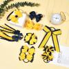 imageDEEKA Navy ampamp White School Hair Accessories Set 13 Pcs Uniform Hair Bow Headband Clips Hair Ties Curly Korker Bows for Little Toddler School Girls NavyampampWhiteNavy BlueYellow