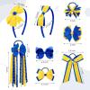 imageDEEKA Navy ampamp White School Hair Accessories Set 13 Pcs Uniform Hair Bow Headband Clips Hair Ties Curly Korker Bows for Little Toddler School Girls NavyampampWhiteYellow  Royal Blue