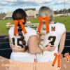 imageDEEKA 12PCS Collegiate Style Cheer Bows with Glitter Chevrons Tail Skinny College Cheerleader Ponytail Holder for Volleyball Softball Girls Hunter GreenBlackWhiteOrangeGlitter BlackWhite