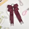 imageDEEKA 12PCS Collegiate Style Cheer Bows with Glitter Chevrons Tail Skinny College Cheerleader Ponytail Holder for Volleyball Softball Girls Hunter GreenBlackWhiteBurgundyGlitter SilverWhite
