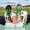 imageDEEKA 12PCS Collegiate Style Cheer Bows with Glitter Chevrons Tail Skinny College Cheerleader Ponytail Holder for Volleyball Softball Girls Hunter GreenBlackWhiteGreenGlitter GoldWhite