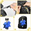 imageDEEKA Cheer Bow Holder with Mini Bow for Backpack Bags Teen Girls Glitter Cheerleading Keychain Cheer Stuff Gifts OrganizerBlackWhiteGlitter Gold