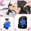 imageDEEKA Cheer Bow Holder with Mini Bow for Backpack Bags Teen Girls Glitter Cheerleading Keychain Cheer Stuff Gifts OrganizerBlackWhiteGlitter Pink