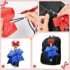 imageDEEKA Cheer Bow Holder with Mini Bow for Backpack Bags Teen Girls Glitter Cheerleading Keychain Cheer Stuff Gifts OrganizerBlackWhiteGlitter Red