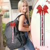 imageDEEKA Cheer Bow Holder with Mini Bow for Backpack Bags Teen Girls Glitter Cheerleading Keychain Cheer Stuff Gifts OrganizerBlackWhiteGlitter Red