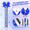 imageDEEKA Cheer Bow Holder with Mini Bow for Backpack Bags Teen Girls Glitter Cheerleading Keychain Cheer Stuff Gifts OrganizerBlackWhiteGlitter Royal Blue