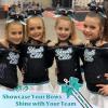 imageDEEKA Cheer Bow Holder with Mini Bow for Backpack Bags Teen Girls Glitter Cheerleading Keychain Cheer Stuff Gifts OrganizerBlackWhiteGlitter Teal