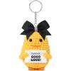 imageDEEKA Crochet Cheer Duck with Bow Cheer Gifts Bag Accessories Essentials Keychain for Backpack Cheerleading Team GiftsBlack Bow