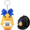imageDEEKA Crochet Cheer Duck with Bow Cheer Gifts Bag Accessories Essentials Keychain for Backpack Cheerleading Team GiftsRoyal Blue Bow