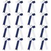 imageDEEKA 12 PCS Collegiate Style Cheer Bows Long Tail Skinny Ponytail Holder Handmade for Girls Teens Softball Cheerleader Sports RedNavy BlueWhite