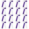 imageDEEKA 12 PCS Collegiate Style Cheer Bows Long Tail Skinny Ponytail Holder Handmade for Girls Teens Softball Cheerleader Sports RedPurpleWhite