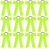 imageDEEKA 12 PCS Collegiate Style Cheer Bows Long Tail Skinny Ponytail Holder Handmade for Girls Teens Softball Cheerleader Sports RedNeon Green