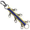 imageDEEKA Paracord Handmade Cheer Bows Holder for Cheerleading Teen Girls High School College SportsYellowRoyal Blue