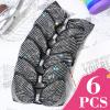 imageDEEKA 6 PCS Black Glitter Tailless Cheer Bows 5quot Rhinestones Competition Hair Bow Elastic Band for Cheerleading Cheerleaders Girls Glitter BlackGlitter Black