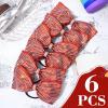 imageDEEKA 6 PCS Black Glitter Tailless Cheer Bows 5quot Rhinestones Competition Hair Bow Elastic Band for Cheerleading Cheerleaders Girls Glitter BlackGlitter Red