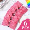 imageDEEKA 6 PCS Black Glitter Tailless Cheer Bows 5quot Rhinestones Competition Hair Bow Elastic Band for Cheerleading Cheerleaders Girls Glitter BlackGlitter Pink