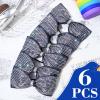imageDEEKA 6 PCS Black Glitter Tailless Cheer Bows 5quot Rhinestones Competition Hair Bow Elastic Band for Cheerleading Cheerleaders Girls Glitter BlackGlitter Navy Blue