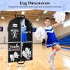 imageDEEKA Cheer Garment Bag for Hanging Clothes with Zipper Pockets Cheer Accessories Mom Essentials Uniform Costume 40 Inch Black Bags Stuff for Cheerleading Girls BlackWhiteCheer QuoteBlack WhiteCheer Star Logo