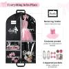 imageDEEKA Cheer Garment Bag for Hanging Clothes with Zipper Pockets Cheer Accessories Mom Essentials Uniform Costume 40 Inch Black Bags Stuff for Cheerleading Girls BlackWhiteCheer QuoteBlack WhiteDance