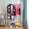 imageDEEKA Cheer Garment Bag for Hanging Clothes with Zipper Pockets Cheer Accessories Mom Essentials Uniform Costume 40 Inch Black Bags Stuff for Cheerleading Girls BlackWhiteCheer QuoteBlack WhiteCheer Quote