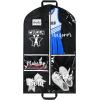 imageDEEKA Cheer Garment Bag for Hanging Clothes with Zipper Pockets Cheer Accessories Mom Essentials Uniform Costume 40 Inch Black Bags Stuff for Cheerleading Girls BlackWhiteCheer QuoteBlack WhiteCheer Star Logo