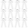 imageDEEKA Long Tail Rhinestones Cheer Bows 12 PCS Collegiate Style Full Rhinestone Skinny Ponytail Holder Handmade for Girls Teens Cheerleader Sports PurpleWhite
