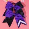 image:imageDEEKA 10 PCS 8 Rhinestones Large Cheer Hair Bows Glitter Cheer Ponytail Holder Handmade for Teen Girls Softball Cheerleader Sports Royal BlueGlitter BlackPurplePack of 8