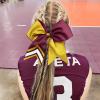 image:imageDEEKA 10 PCS 8 Rhinestones Large Cheer Hair Bows Glitter Cheer Ponytail Holder Handmade for Teen Girls Softball Cheerleader Sports Royal BlueGlitter GoldBurgundyPack of 8