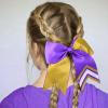 image:imageDEEKA 10 PCS 8 Rhinestones Large Cheer Hair Bows Glitter Cheer Ponytail Holder Handmade for Teen Girls Softball Cheerleader Sports Royal BlueGlitter GoldPurplePack of 8