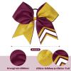 image:imageDEEKA 10 PCS 8 Rhinestones Large Cheer Hair Bows Glitter Cheer Ponytail Holder Handmade for Teen Girls Softball Cheerleader Sports Royal BlueGlitter GoldBurgundyPack of 8