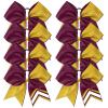 image:imageDEEKA 10 PCS 8 Rhinestones Large Cheer Hair Bows Glitter Cheer Ponytail Holder Handmade for Teen Girls Softball Cheerleader Sports Royal BlueGlitter GoldBurgundyPack of 8