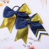 image:imageDEEKA 10 PCS 8 Rhinestones Large Cheer Hair Bows Glitter Cheer Ponytail Holder Handmade for Teen Girls Softball Cheerleader Sports Royal BlueGlitter GoldNavyPack of 8